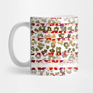 Colourful gradient unique flowers leopard stripes abstract modern 248 Pattern Mug